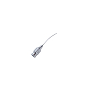 Lacrimal Cannula Curved, 23 Gauge Working Length 1" (25.4mm) Tip With Polished Finish, Overall Length Including Hub Of 1 5/8" (42.mm), Hub Length 20mm Working Length Is (32mm) 